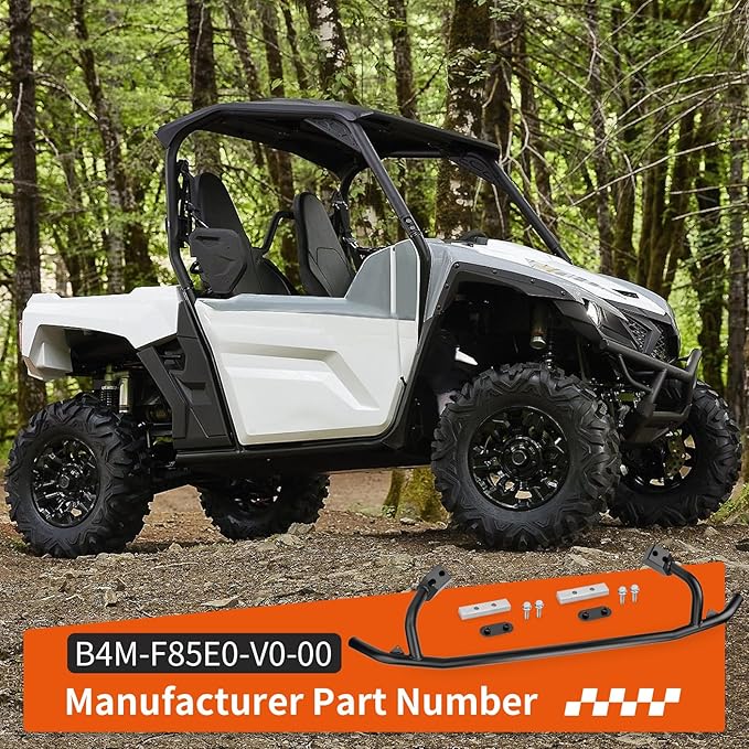 Heavy Duty Rear Brush Guard Kit for Yamaha Wolverine RMAX2 X2 YXE10 YXE85 YXE1000 2019-2024 B4M-F85E0-V0-00