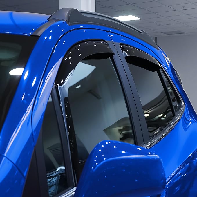 Goodyear Shatterproof in-Channel Window Deflectors for Buick Encore 2013-2022, Rain Guards, Visors for Cars, Vent Deflector, Car Accessories, 4 pcs - GY007723