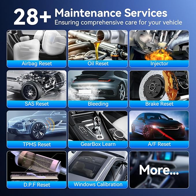 MUCAR Bidirectional Scan Tool, VO7Y All Systems & 28+ Resets OBD2 Scanner Diagnostic Tool with ECU Coding,Wireless Scanner for Car with Active Test