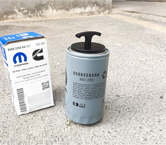 DOCA Aluminum Alloy-Oil Filter Plug Tool，Oil Filter Plug Cap Off Tool for Dodge Ram 05083285AA MO285 Turbo Diesel 5.9L 6.7L Cummins (Black) …