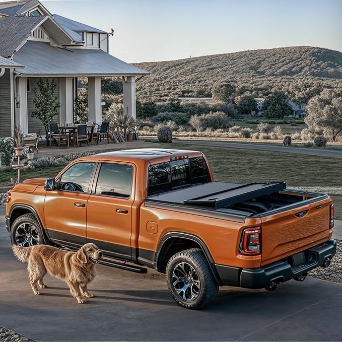 LEDKINGDOMUS Hard Tri-fold Truck Bed Tonneau Cover Fit for Nissan Frontier 2005-2026 5ft Bed (NOT for México)