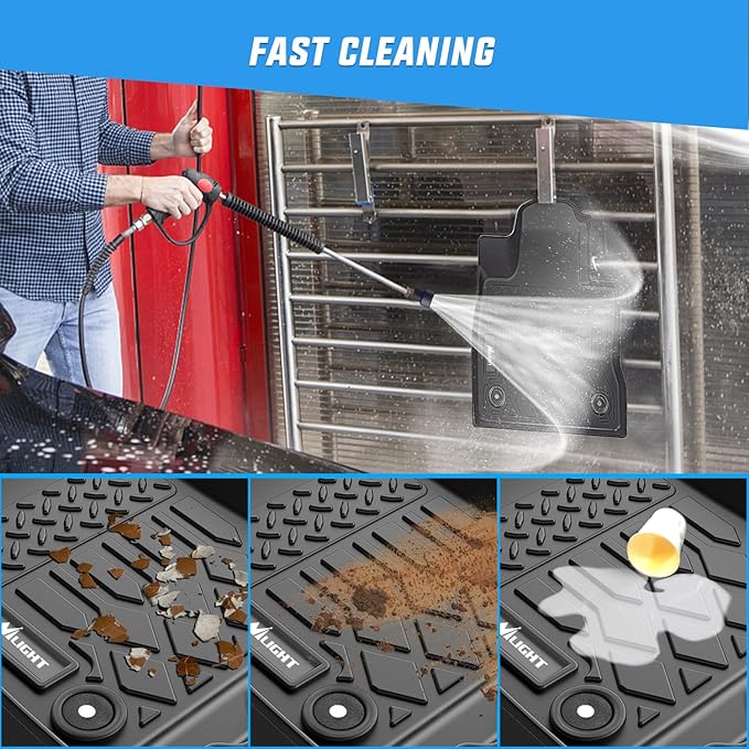 Nilight TPE Floor Mats for Ford Explorer 6 Seats 2020 2021 2022 2023 2024 2025,All Weather Custom Fit Heavy Duty Floor Liners