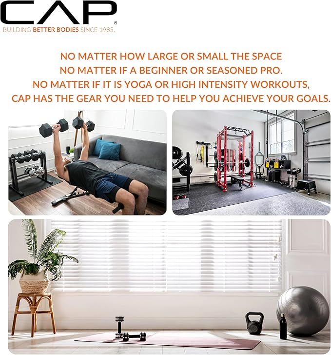 CAP Barbell 2-Inch Olympic Cast Iron Plate Weight Set | 75-285 lbs | Multiple Options