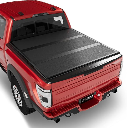 Hard Tri Fold Truck Bed Tonneau Cover Compatible with 2015-2025 Ford F150 5'5"Bed (66") with OE Track System