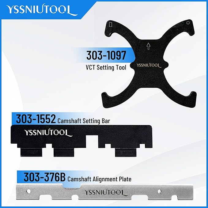 18pc Timing Tool for Ford, Engine Timing Tool Kit Camshaft Flywheel Locking Tools for Ford Fiesta Fusion Escape Mazda 1.4 1.6 1.8 2.0 Di/TDCi/TDDi ECOBOOST 1.6 Ti-VCT 1.5 1.6 VVT 2.5L Replace 303-1097