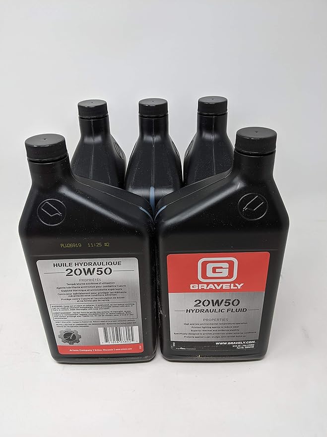 Gravely (5-Pack) 20W50 Hydraulic Fluid Quart 00058100