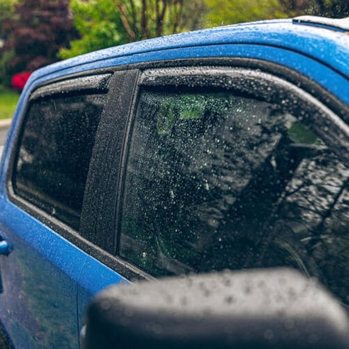 Auto Ventshade [AVS] In-Channel Rain Guards For 2004 - 2010 Isuzu D-Max DOUBLE/EXT CAB ONLY; 2004 - 2012 Chevrolet/GMC Colorado/Canyon, CREW CAB ONLY | Window Vent Visors, 4 pcs. - Smoke | 194133