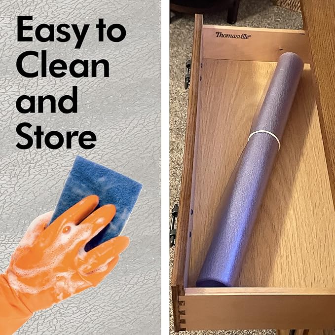 RESILIA Work Bench Mat - 23.5" X 47.5" X 0.06" Scratch-Resistant PVC Mats - Protect Your Workbench, Table, or Tool Station from Painting, Woodworking, Crafting, Building, & More, Clear, Made in USA