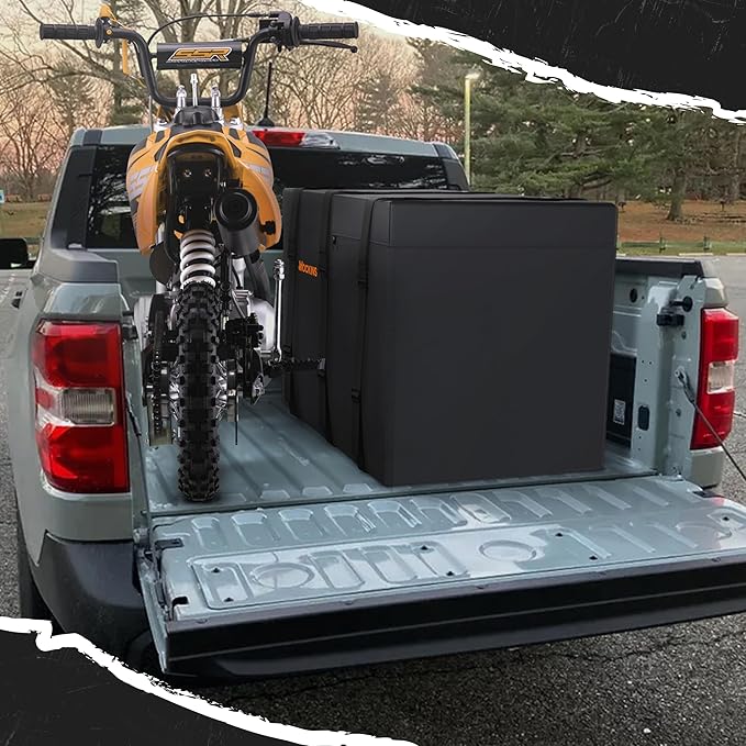 Mockins XXL 40 CuFt Hitch Cargo Carrier Bag Waterproof & All-Weather Set | 70"x30"x33" Abrasion-Resistant Vinyl Cargo Bag for Hitch Carrier | Vehicle Soft-Shell Carriers w/Straps, Lock, & Carry Bag