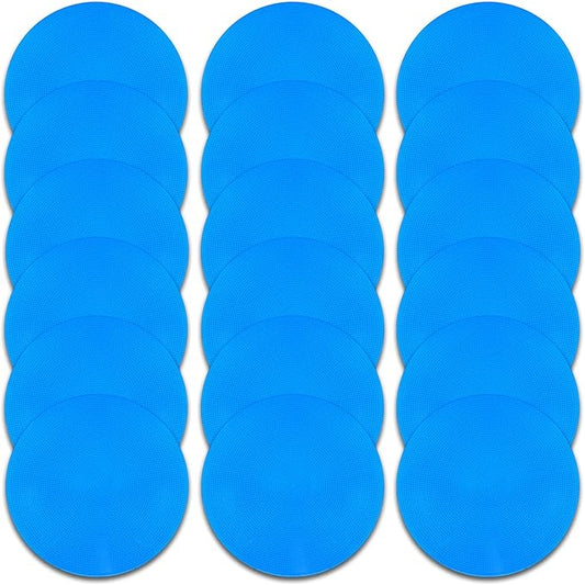 Poly Spot Markers 9 inch Non-Slip Rubber Agility Markers Flat Field Cones Floor Dots for Football, Soccer, Basketball Training Markers, School Activities, Exercise Drills, Social Distancing
