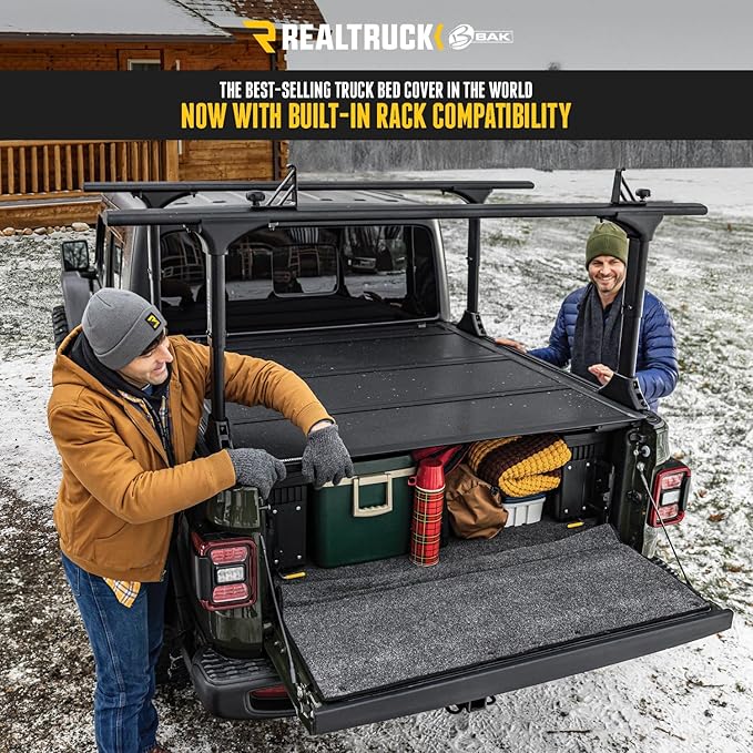 RealTruck BAK MX4 TS Hard Folding Truck Bed Tonneau Cover | 449330TS | Fits 2017-2025 Ford F-250/F-350 Superduty 6' 10" Bed (82")