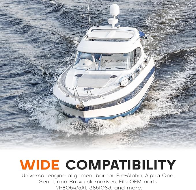 Gimbal Bearing Puller & Installer Tool for Mercruiser Alpha, Alpha 1, Bravo, MR, OMC & Volvo|Heavy-Duty Carbon Steel Bearing Remover Kit for Marine Boats