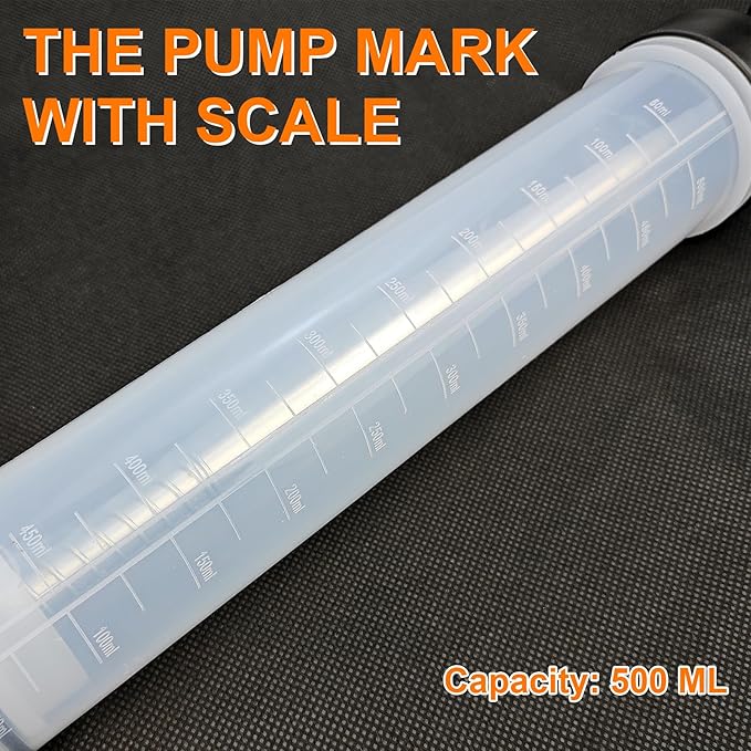 500CC Fluid Extractor Automotive Syringe Oil Extractor Pump Fuel Extraction & Filling Pump Fluids Suction Pump Manual Vacuum Fluid Transfer Pump