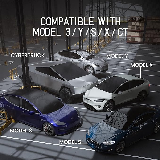2 in 1 CCS & J1772 to Tesla Adapter, 250A DC/80A AC Fast CCS1 to Tesla Charging Adapter for Model 3/Y/S/X/Cybertruck, Compatible with Level 1 2 3 Charging Stations with CCS1& J1772 Plug
