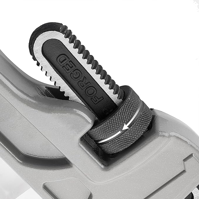 DURATECH 36-inch Heavy Duty Aluminum Straight Pipe Wrench, Adjustable Plumbing Wrench, Drop Forged, Exceed GGG standard