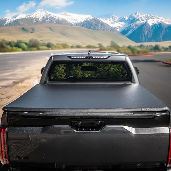 oEdRo Upgraded Tri-Fold Truck Bed Tonneau Cover Compatible with 2015-2025 Ford F-150 F150 5.5 Feet Bed