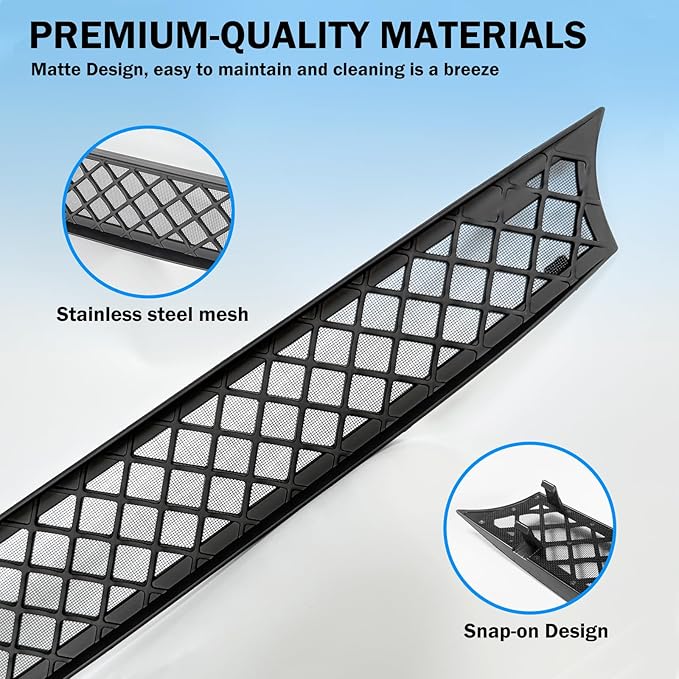 Grille Mesh Insert for Tesla Model X 2021 2020 2019, Front Grille Grid Inserts Air Inlet Vent Grille Cover Guard Replacement with Insect Protection Accessory for Model X 2021 2020 2019 2018 2017 2016