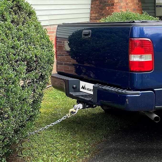 Nilight Shackle Hitch Receiver 2Inch 45000 LBs Breaking Strength 3/4" D Ring Pin Heavy Duty Solid Recovery Towing Kit for Trucks Jeeps Off-Road