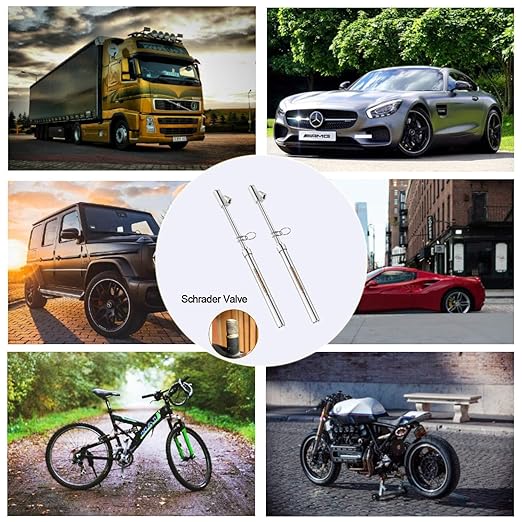 GODESON Dual Head Tire Pressure Gauge,Heavy Duty Pen Tire Gauge Range 10-150PSI; 1-10Bar,Dual Head Truck Air Pressure Gauge (Pack of 12)…