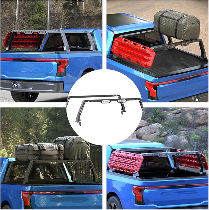 Extendable Truck Bed Rack, Universal Bed Rack Cargo Carrier Cross Rail For Ford Ranger, F-150 F-250 F-350, For Chevy Silverado & GMC Serria 1500 2500 3500, Ram 1500 2500 3500, For Toyota Tacoma Tundra