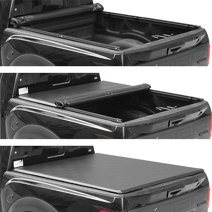 Lyon Cover 5.5ft / 67" Soft Roll Up Truck Bed Cover Compatible with 2015-2026 Ford F-150 Bed Tonneau Cover