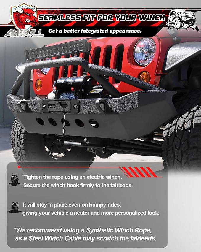 Winch Fairlead with Tow Hook, Aluminum Hawse Fairlead with Grade 80 Forged Steel Winch Hook, 33000lb Break Strength Winch Fairlead Hook Set for Off-Road Vehicle Recovery, BlackDarkGrey