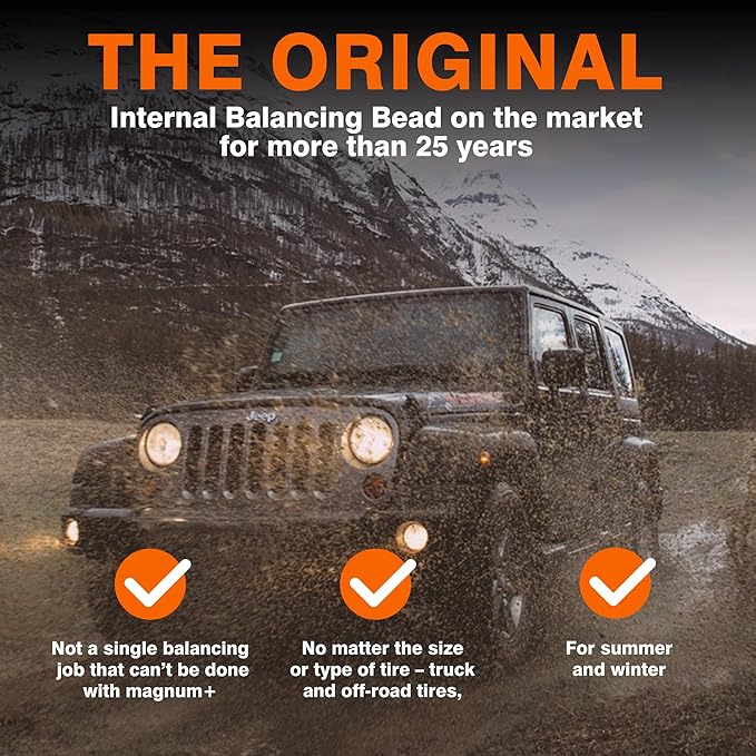 magnum+ Tire Balancing Beads - Case of 8 bags x 21oz/596 g