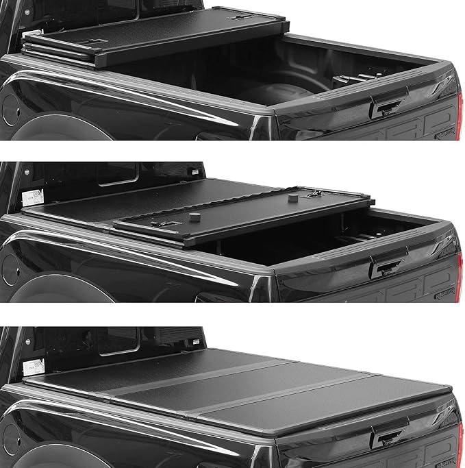 Kikito Professional FRP Hard Tri-Fold Truck Bed Tonneau Cover for 2015-2025 Ford F-150 5.5ft 67.1in Bed