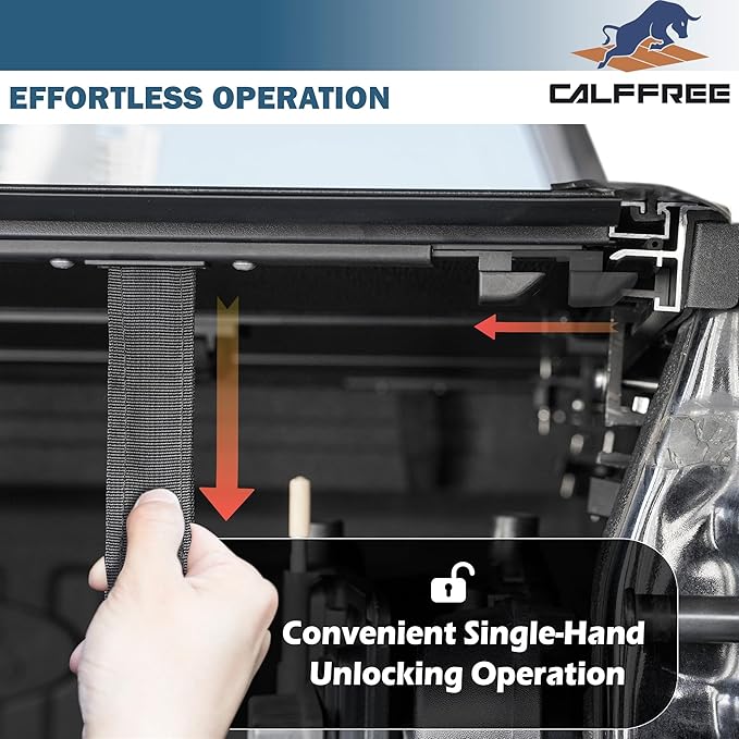 Low Profile Tri-fold Truck Bed Tonneau Cover Compatible with 2009–2026 Dodge Ram 1500 New Body Style Only (Excl. Classic Body) | 5'7" (67.4") Bed Without Ram Box | CFLPX011