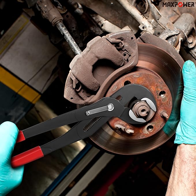 MAXPOWER 16 inch Water Pump Pliers with 3 inch Jaw Capacity Opening Push Button Lock Pliers