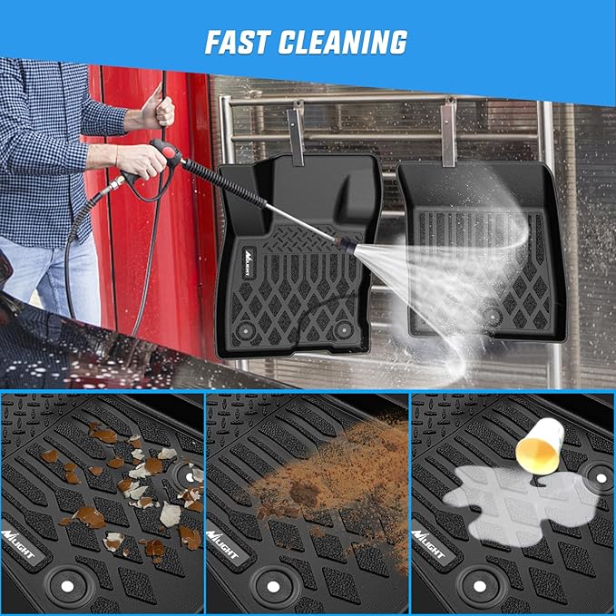 Nilight TPE Floor Mats for Ford Maverick (Gasoline Models Only) 2022 2023 2024 2025 All Weather Custom Fit Heavy Duty Floor Liners