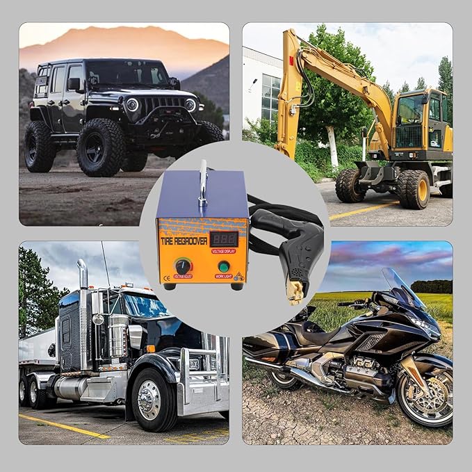 1000W Tire Groover Machine, 110V Rubber Tire Regroover Machine Tire Grooving Tool Iron Tire Groover Cutter with 20 pcs Blades Tire Groover Heated Machine for Rubber and Tires