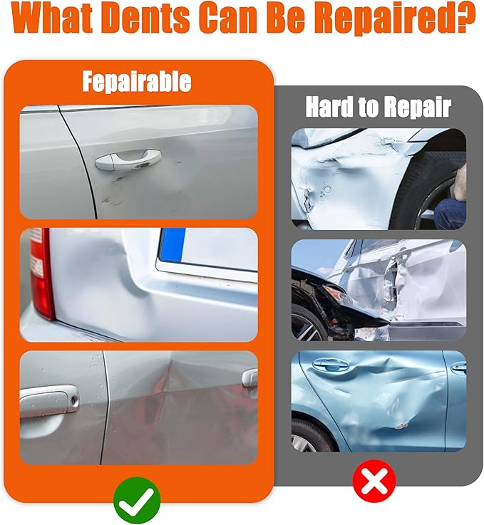 2 Pack Car Dent Puller Suction Cups – Heavy Duty Dent Remover Tools for Car Body Repair, Glass, Tiles, Mirror, Screen Lifting and Handling