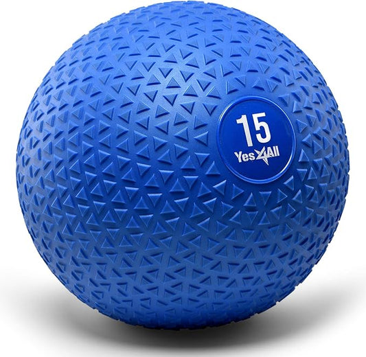 Yes4All Slam Balls, 10-40lb Weighted Ball Weight, Durable PVC Sand Filled Workout Dynamic Slam Ball for Core Strengthen