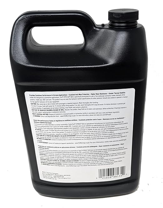 Toro Gallon 114-4714 Hypr-Oil 500 Hydro Fluid and Funnel