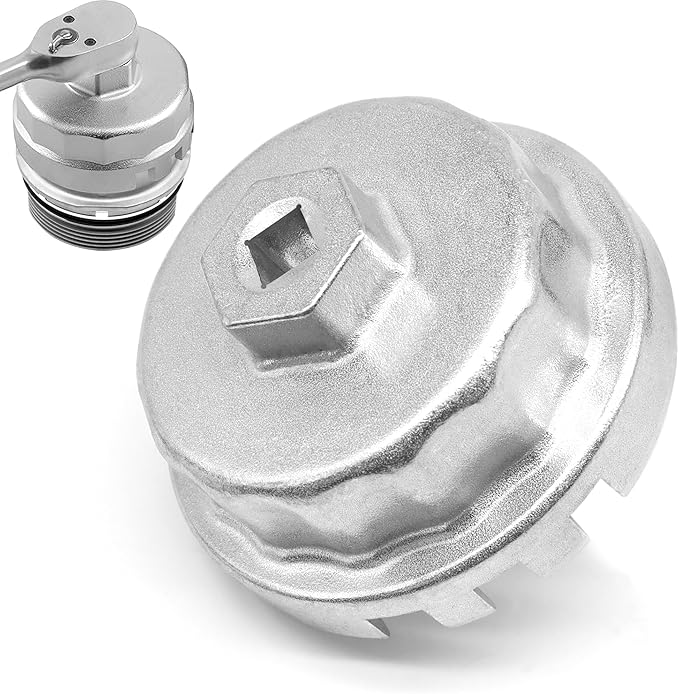 64 mm x 14 flutes Oil Filter Wrench Removal tool Compatible with Toyota GX460 IS F IS200t IS250 IS350 LS460 LS600h LX570, Lexus GX460 IS F IS200t IS250 IS350 LS460 LS600h LX570 NX300h