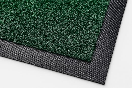 Guardian Floor Protection 94032040 Platinum Series Indoor Wiper Floor Mat, Rubber with Nylon Carpet, 3' Length, 20' Width, Green