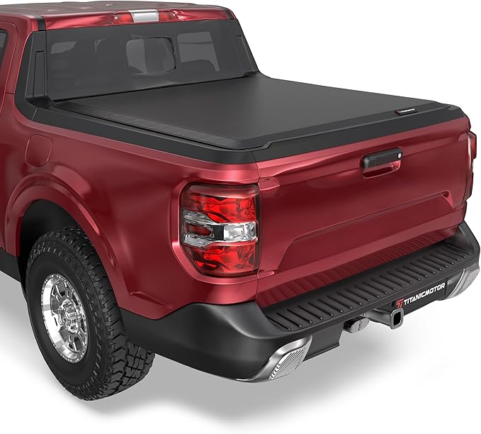 Soft Roll Up Truck Bed Tonneau Cover Compatible for 2022 2023 2024 2025 Ford Maverick 4.5FT 54.4Inch