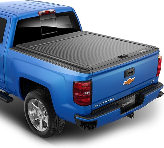 Retractable Hard Tonneau Cover Fits Chevy Silverado & GMC Sierra 1500 2014-2018 5.8 Ft Truck Bed incl. 19 LD (69.3) | No Fit Carbon Pro Bed (2014-2018 1500, 5.8 FT)