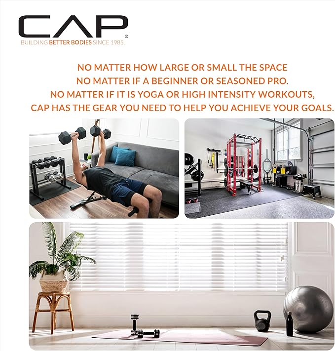 CAP Barbell 2-Inch Olympic Barbell Bars | 5 ft, 6 ft, & 7 ft | Multiple Options