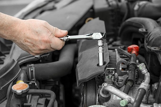 ARES 36016 – 6-Piece Socket Adapter and Extension Set – 1/4-Inch, 3/8-Inch, and 1/2-Inch Socket Adapters and Reducers – Includes 3-Inch Long Extensions for Superior Reach