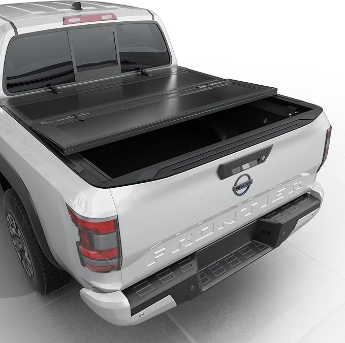 Low Profile Flip Up Truck Bed Tonneau Cover Fits 2005-2022 Nissan Frontier 5' Bed (60")