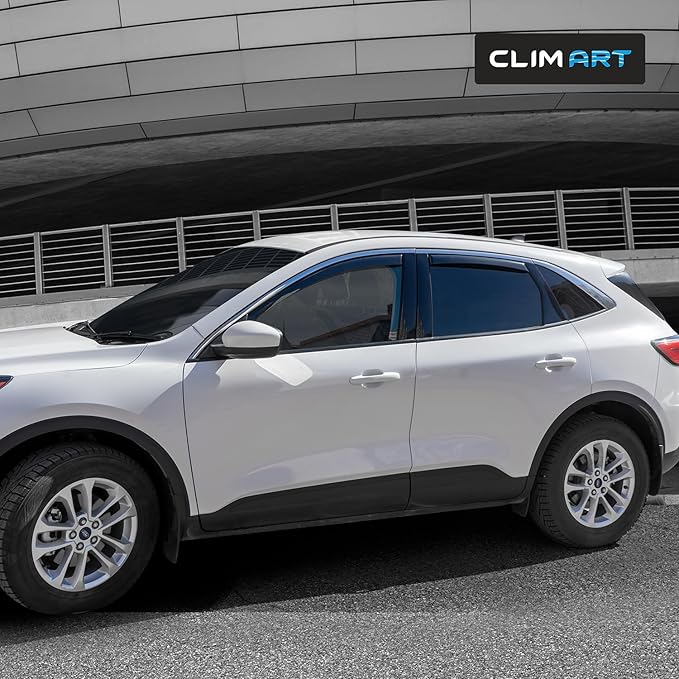 CLIM ART in-Channel Incredibly Durable Rain Guards for Ford Escape 2020-2026, Original Window Deflectors, Vent Window Visors, Vent Deflector, 4 pcs. - 620146