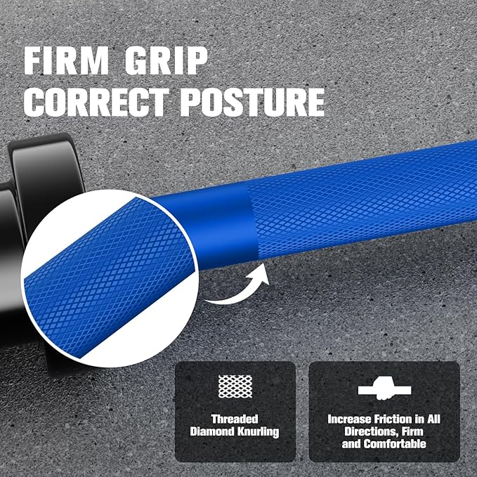 RITFIT Olympic Barbell 4ft/4.8ft/6ft - 2 Inch Weight Bar for Strength Training, Weightlifting, Squat, Deadlift, Bench Press, Curl, Overhead Press - 350lbs/500lbs Capacity