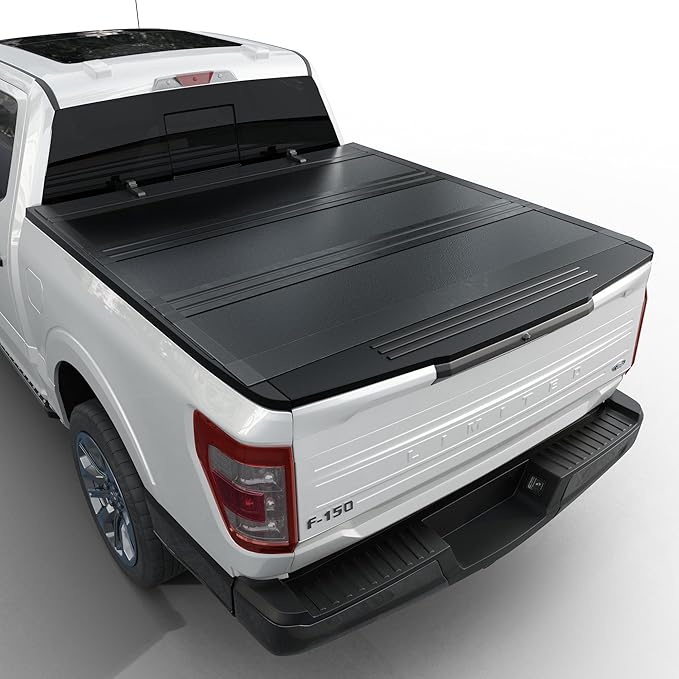 Low Profile Flip Up Truck Bed Tonneau Cover Fits 2004-2014 Ford F-150 5'5" Bed (66")