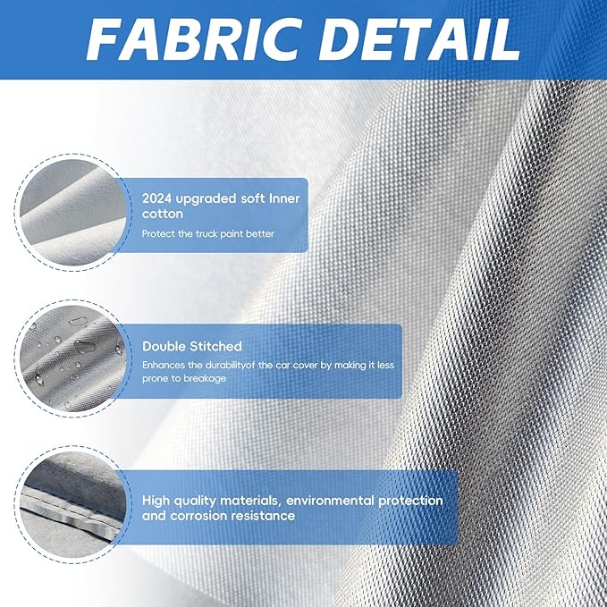 Truck Car Cover Waterproof Custom Fit Nissan Titan 2004-2024 (Access Cab/Double), Full Pickup Cover Outdoor Sun UV Rain Dust Protection.