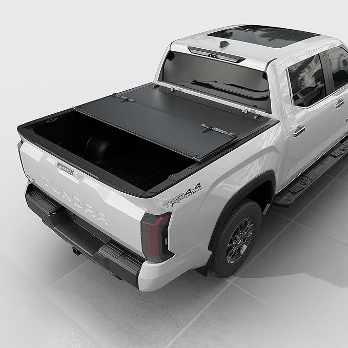Low Profile Hard Folding Truck Bed Tonneau Cover Fits 2022-2026 Toyota Tundra 5‘6" Bed (66.7")