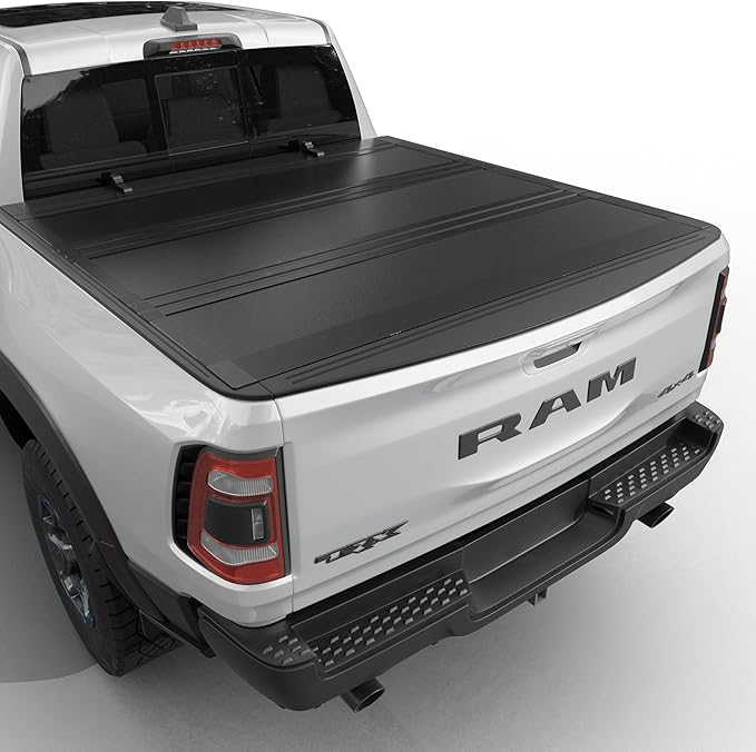 Low Profile Flip Up Truck Bed Tonneau Cover Fits 2009-2026 Dodge Ram 1500 New Body Style (Not for Classic Body) 5'7" Bed Without Ram Box (67.4")