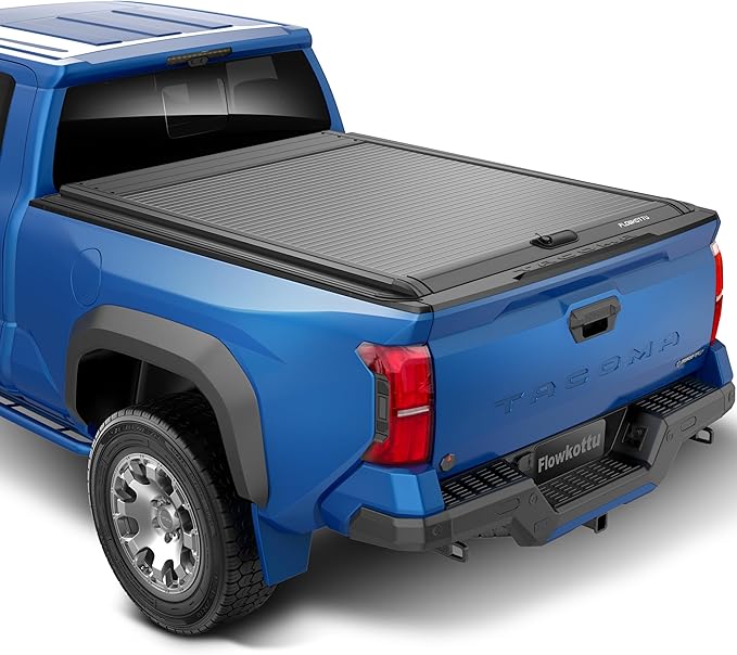 Retractable Hard Tonneau Cover Fits 2016-2026 Toyota Tacoma 6 Ft Truck Bed (72'') w/OE Track System (6 FT)