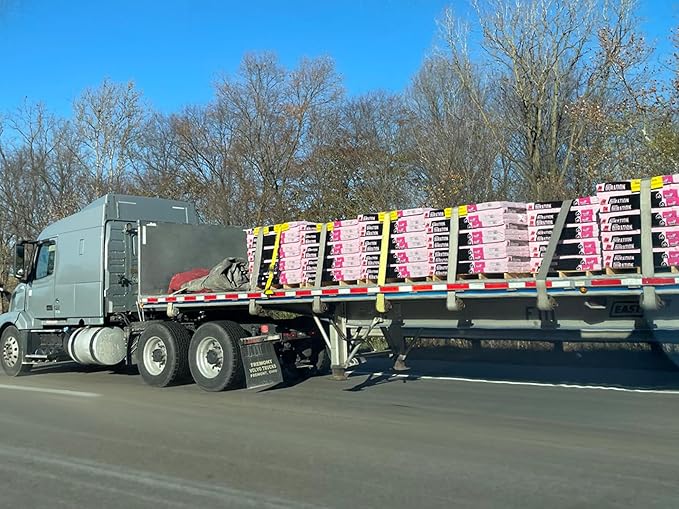 4" x30' Winch Straps with Flat Hook Flatbed Tie Downs Truck Straps 5,400lbs Load Capacity Cargo Control for Flatbeds, Trucks, Trailers, Farms, Rescues, Tree Saver, Yellow(4 Pack)